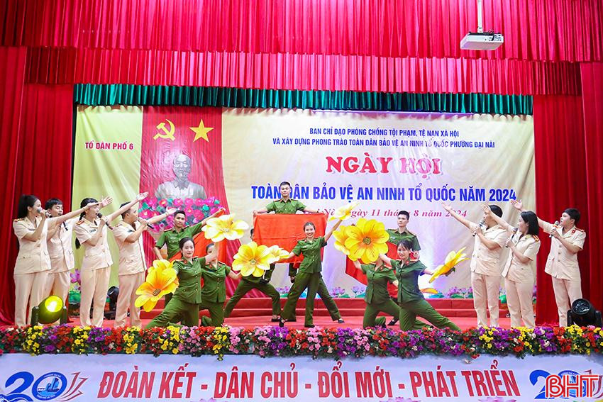 Vui ngày hội toàn dân bảo vệ an ninh Tổ quốc tại TP Hà Tĩnh