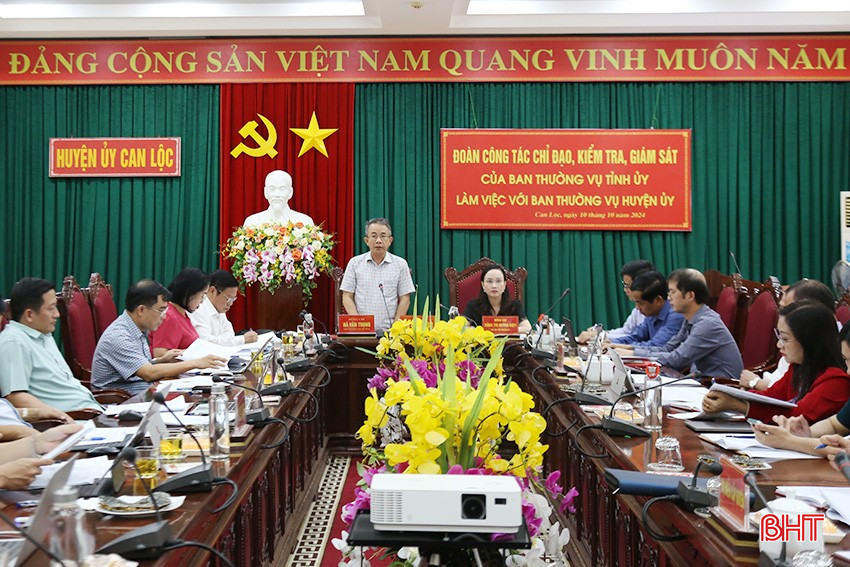 Can Lộc cần tiếp tục tập trung hoàn thành nhiệm vụ chính trị năm 2024