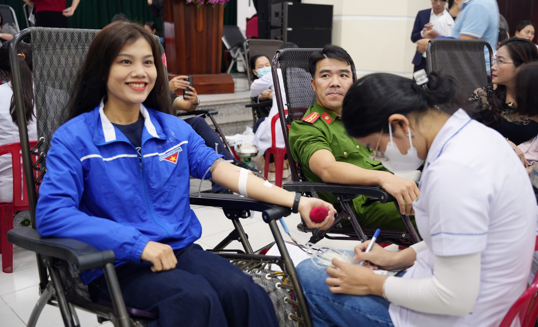 Tiếp nhận hơn 200 đơn vị máu trong ngày hội hiến máu tình nguyện đợt II/2024