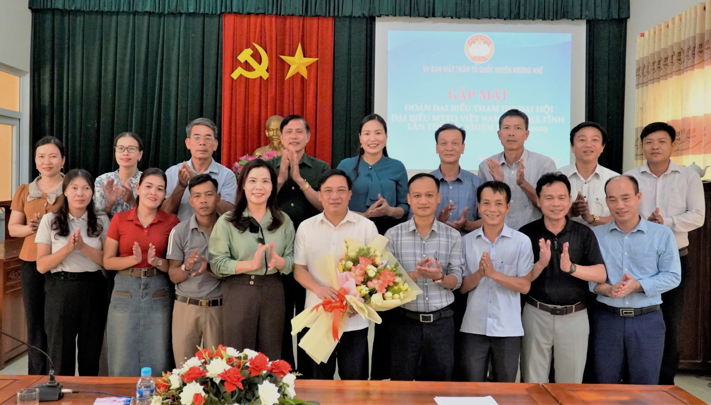 Hương Khê: Gặp mặt đoàn đại biểu dự Đại hội đại biểu MTTQ tỉnh, nhiệm kỳ 2024-2029