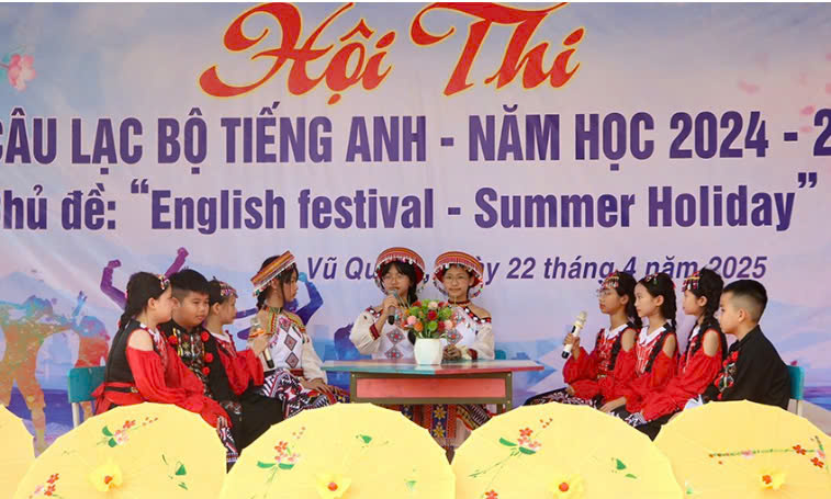 Vũ Quang: Sôi nổi Hội thi Câu lạc bộ tiếng Anh cấp tiểu học