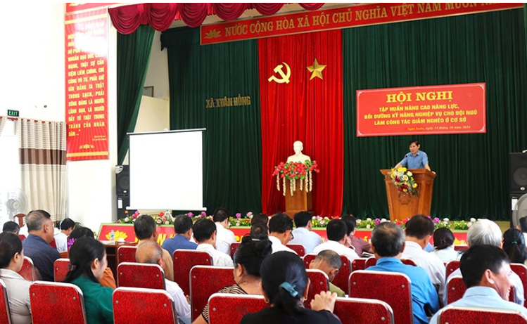 Nghi Xuân: Nâng cao nghiệp vụ cho đội ngũ làm công tác giảm nghèo