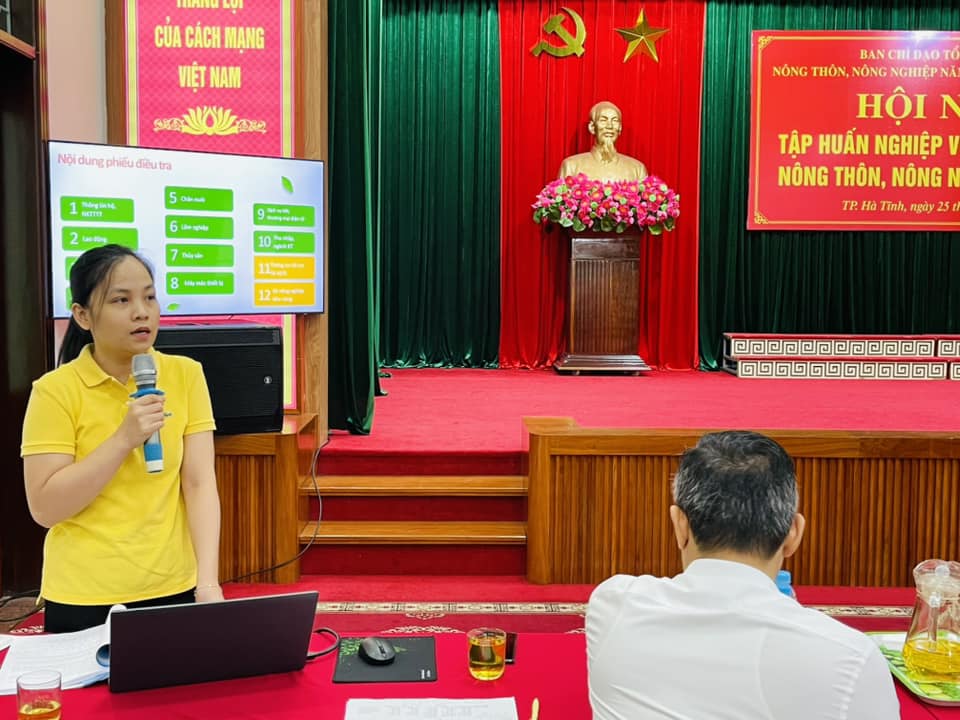Thành phố Hà Tĩnh tổ chức hội nghị tập huấn nghiệp vụ tổng điều tra nông thôn, nông nghiệp 2025
