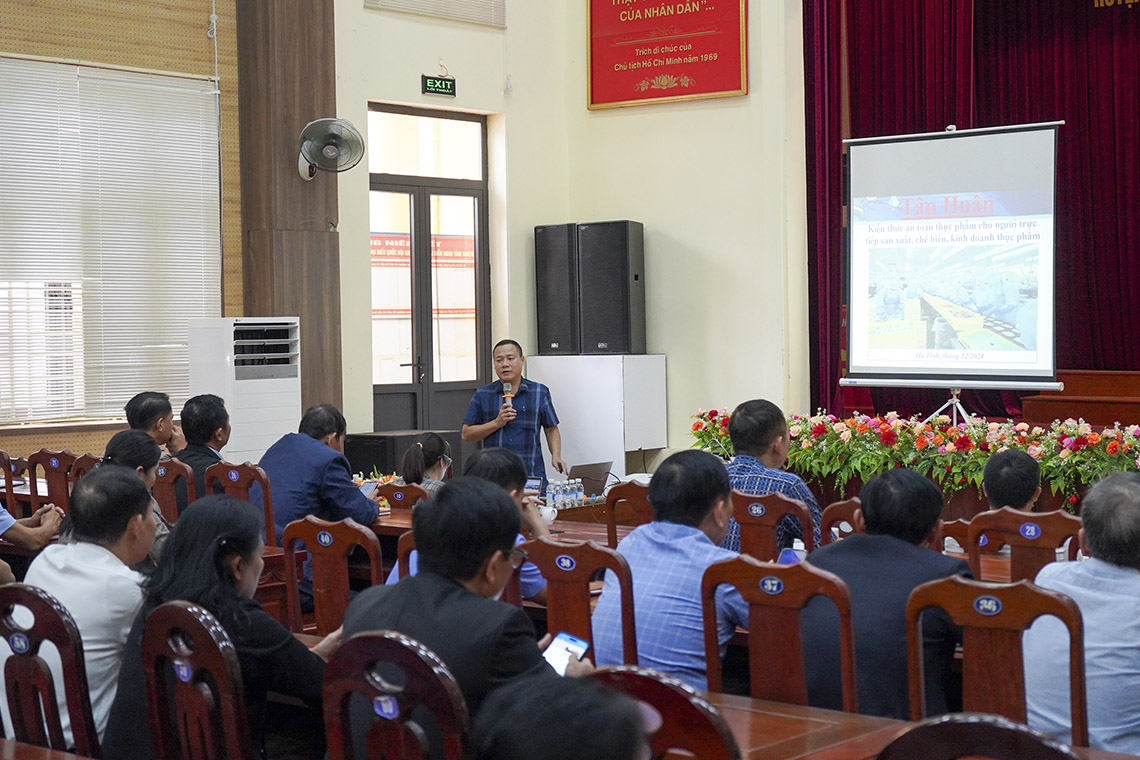 Nghi Xuân: Tuyên truyền pháp luật về chất lượng an toàn thực phẩm trong sản xuất, kinh doanh nông, lâm, thủy sản