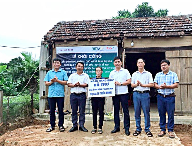 Hỗ trợ xây dựng nhà ở cho các gia đình khó khăn trên địa bàn huyện Kỳ Anh