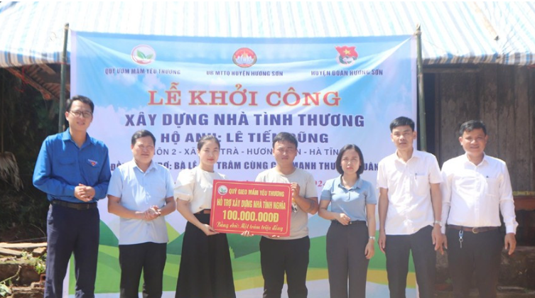 Hương Sơn: Khởi công xây dựng nhà tình thương cho hộ nghèo