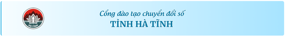 Cổng đào tạo chuyển đổi số TỈNH HÀ TĨNH