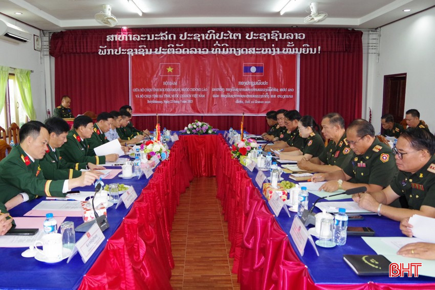 Bộ CHQS 2 tỉnh Hà Tĩnh, Bolikhămxay hội đàm phối hợp hoạt động