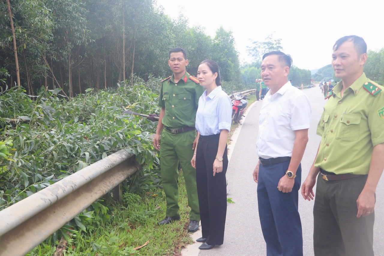 Vũ Quang: Giải tỏa hành lang giao thông trên tuyến đường Hồ Chí Minh