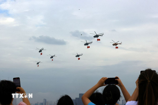 Thời gian và vị trí để ngắm phi đội bay ở lễ diễu binh, diễu hành sáng 2/9
