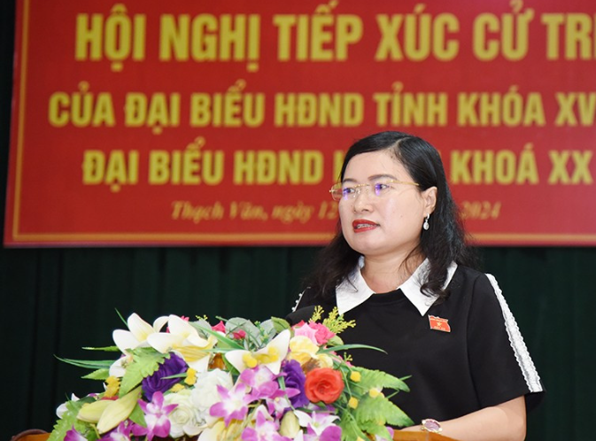 Cử tri huyện Thạch Hà kiến nghị nhiều vấn đề liên quan đến đời sống, xây dựng NTM