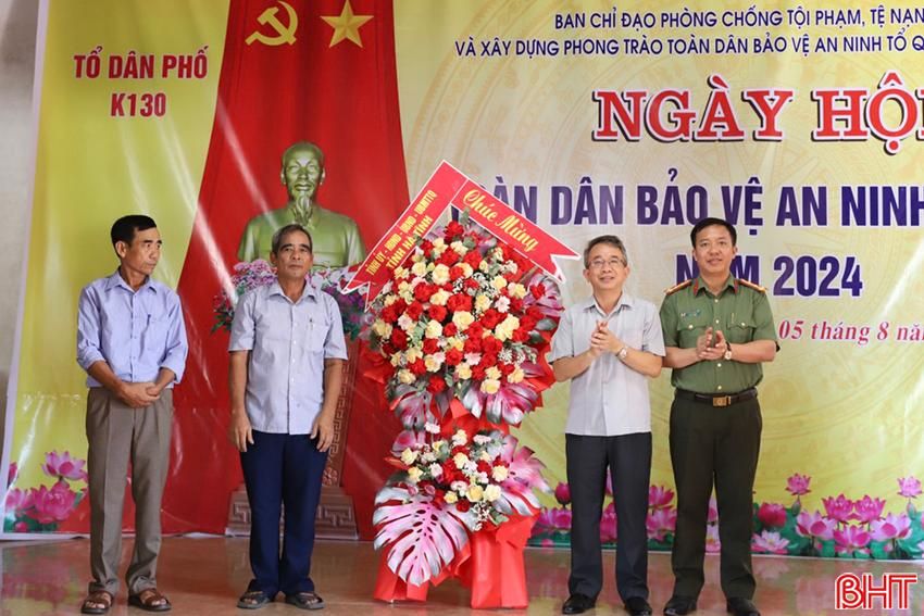 Chủ nhiệm UBKT Tỉnh ủy dự “Ngày hội toàn dân bảo vệ an ninh Tổ quốc” ở Can Lộc