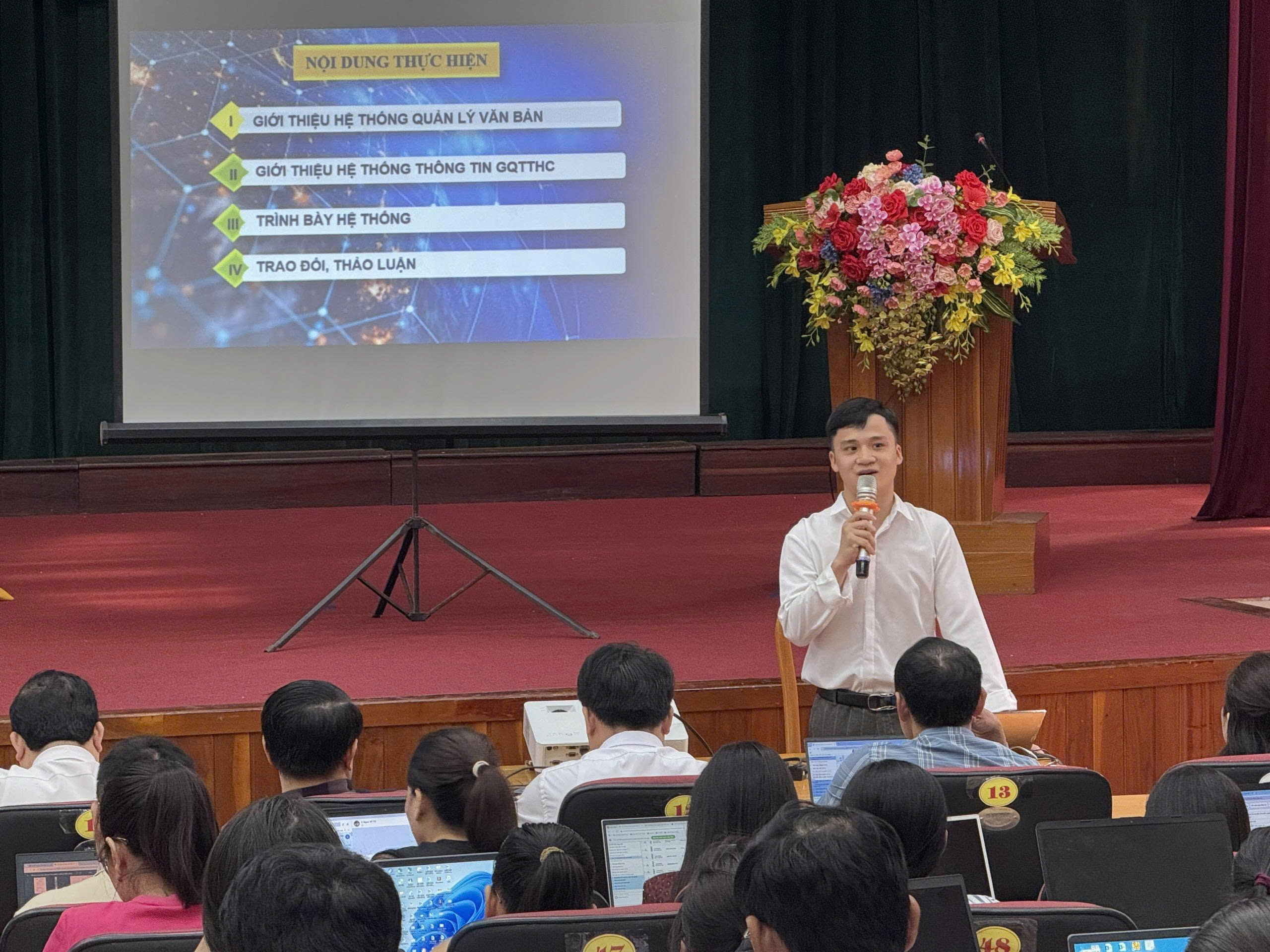 Hà Tĩnh triển khai hướng dẫn quản trị Hệ thống thông tin giải quyết thủ tục hành chính và Hệ thống quản lý văn bản chỉ đạo, điều hành số của tỉnh