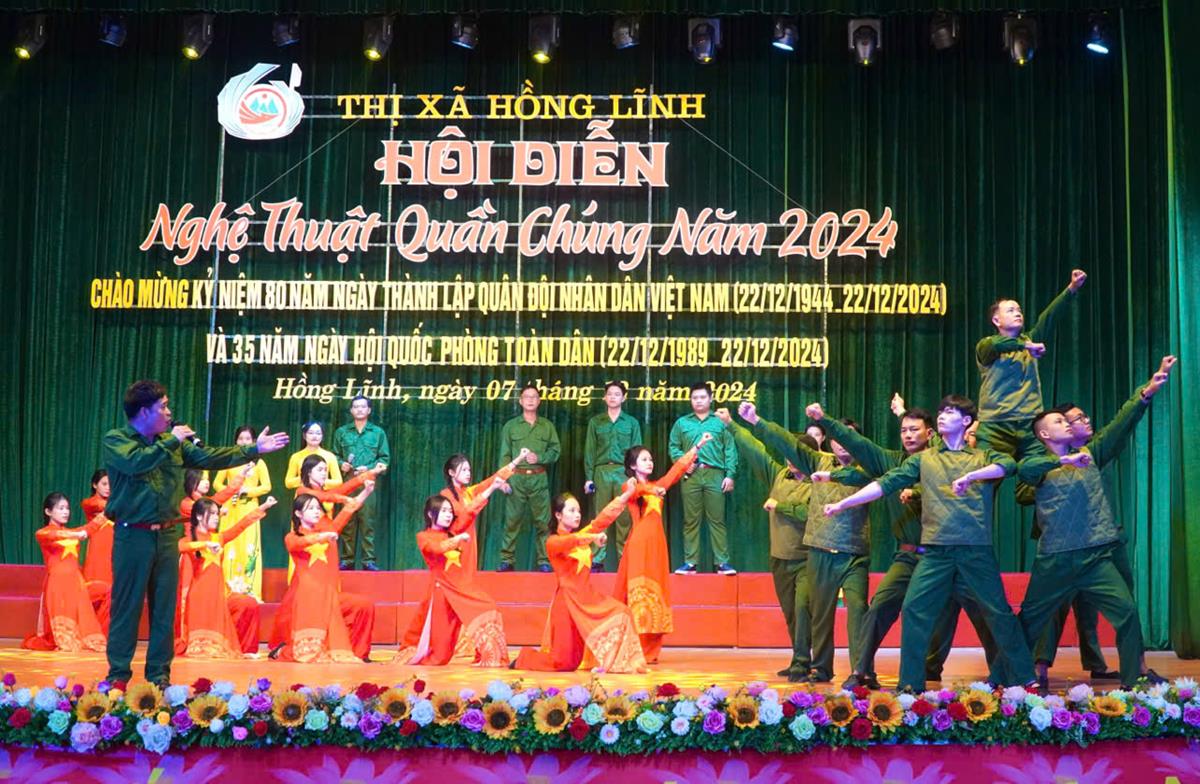 Thị xã Hồng Lĩnh tổ chức thành công Hội diễn Nghệ thuật quần chúng toàn thị năm 2024