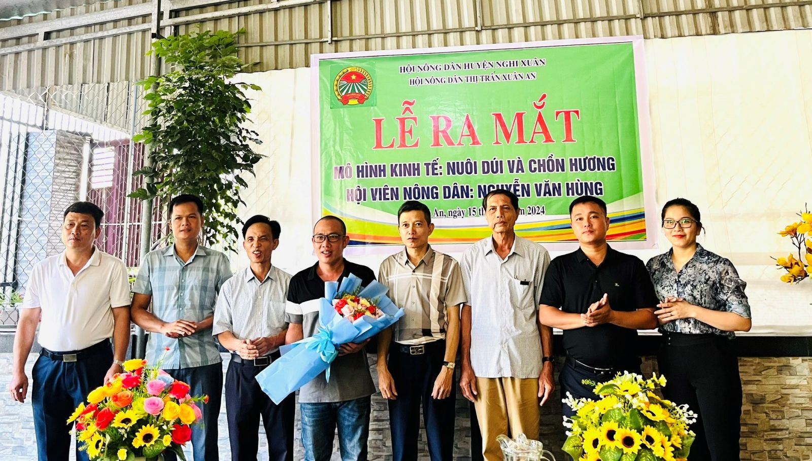 Hội Nông dân thị trấn Xuân An ra mắt mô hình kinh tế nuôi Dúi và Chồn hương