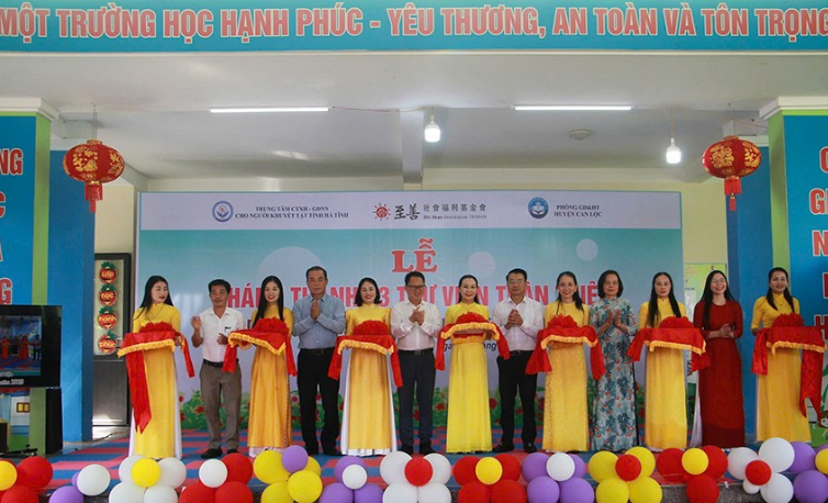 Lễ khánh thành 3 thư viện thân thiện tại các trường học ở Can Lộc