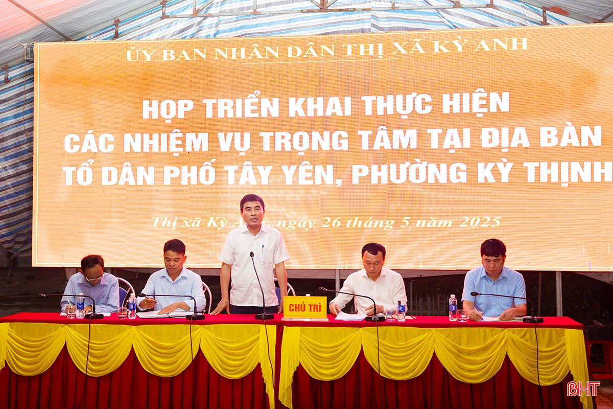 Tập trung gỡ 'khó', đẩy nhanh tiến độ các dự án tại tổ dân phố Tây Yên