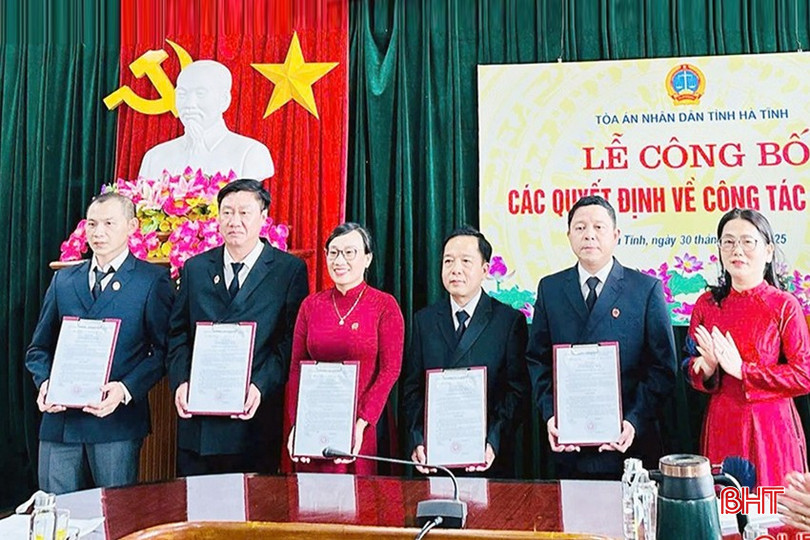 Hà Tĩnh có 5 tòa án khu vực