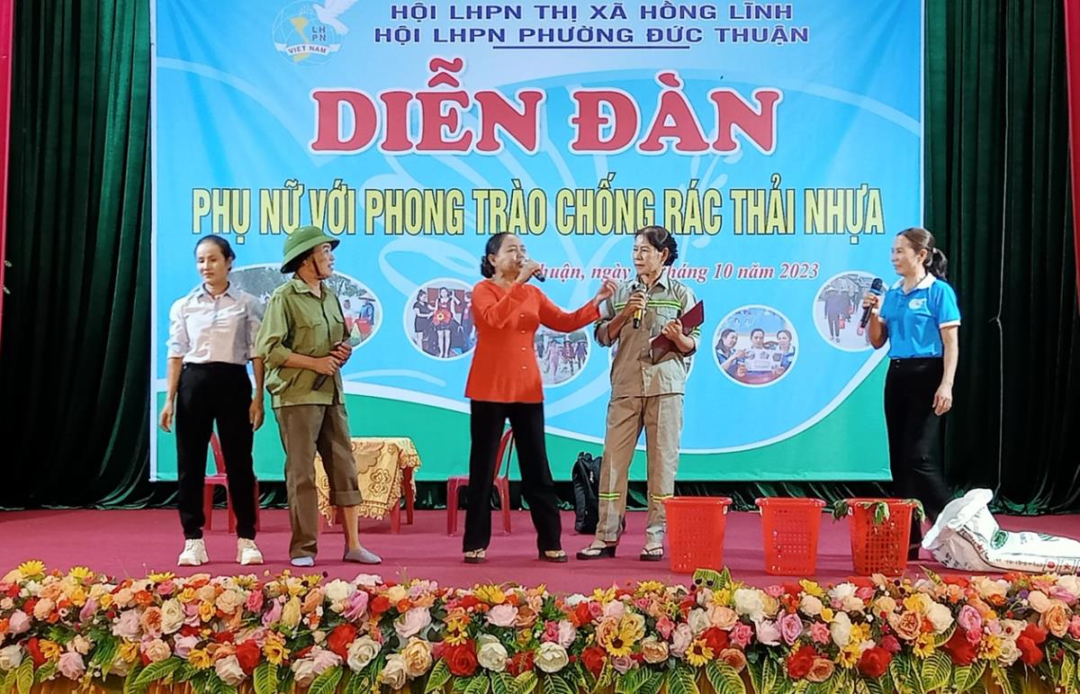 Diễn đàn “ Phụ nữ với phong trào chống rác thải nhựa”