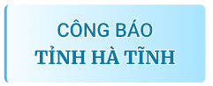 Công báo Tỉnh Hà Tĩnh