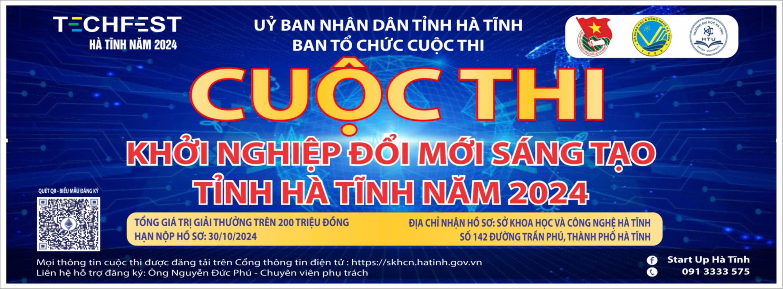 Phối hợp triển khai Cuộc thi khởi nghiệp đổi mới sáng tạo tỉnh Hà Tĩnh năm 2024.