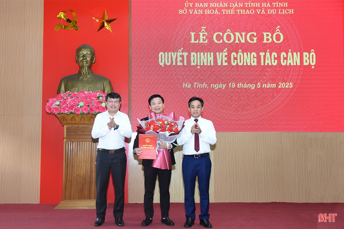 Công bố quyết định bổ nhiệm Phó Giám đốc Sở VH-TT&DL Hà Tĩnh