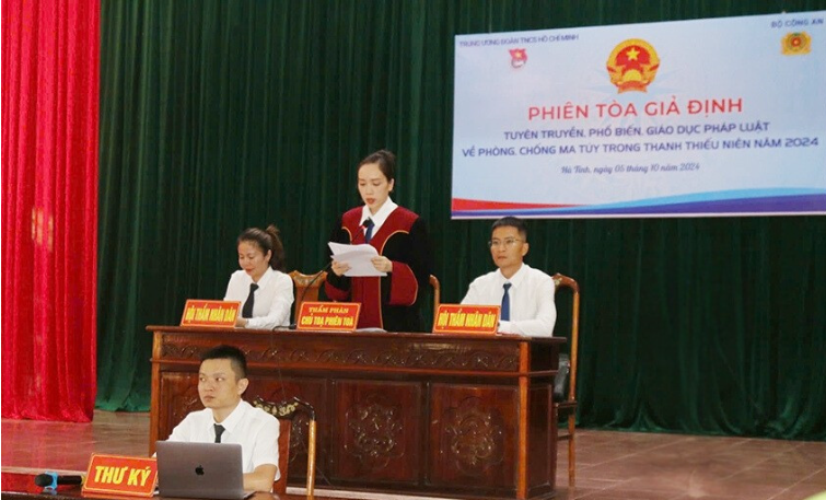 Tuyên truyền, phổ biến, giáo dục pháp luật về phòng, chống ma túy trong thanh thiếu niên năm 2024.