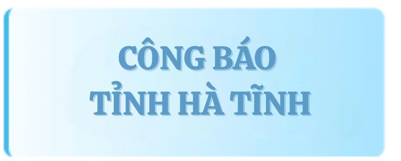 Công báo Tỉnh Hà Tĩnh